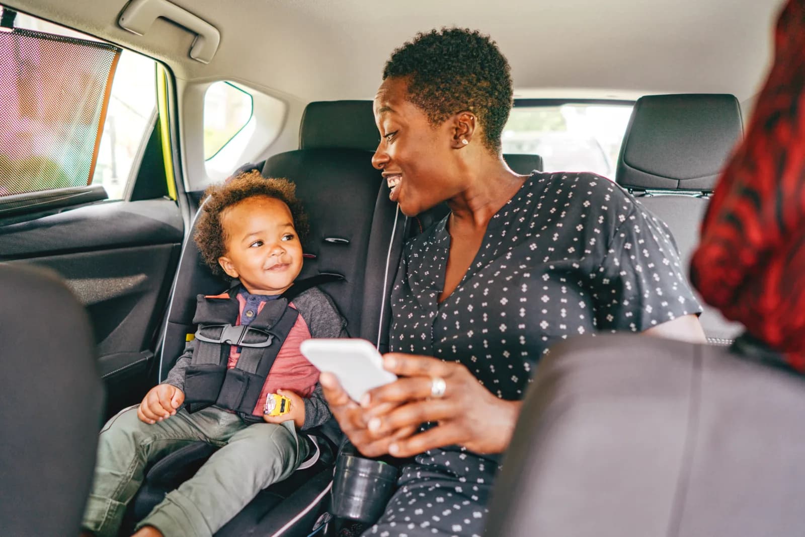 A passenger and child travelling together