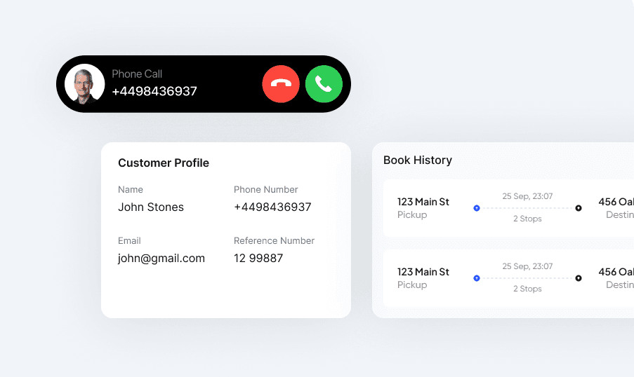 Instant Passenger Profiling interface